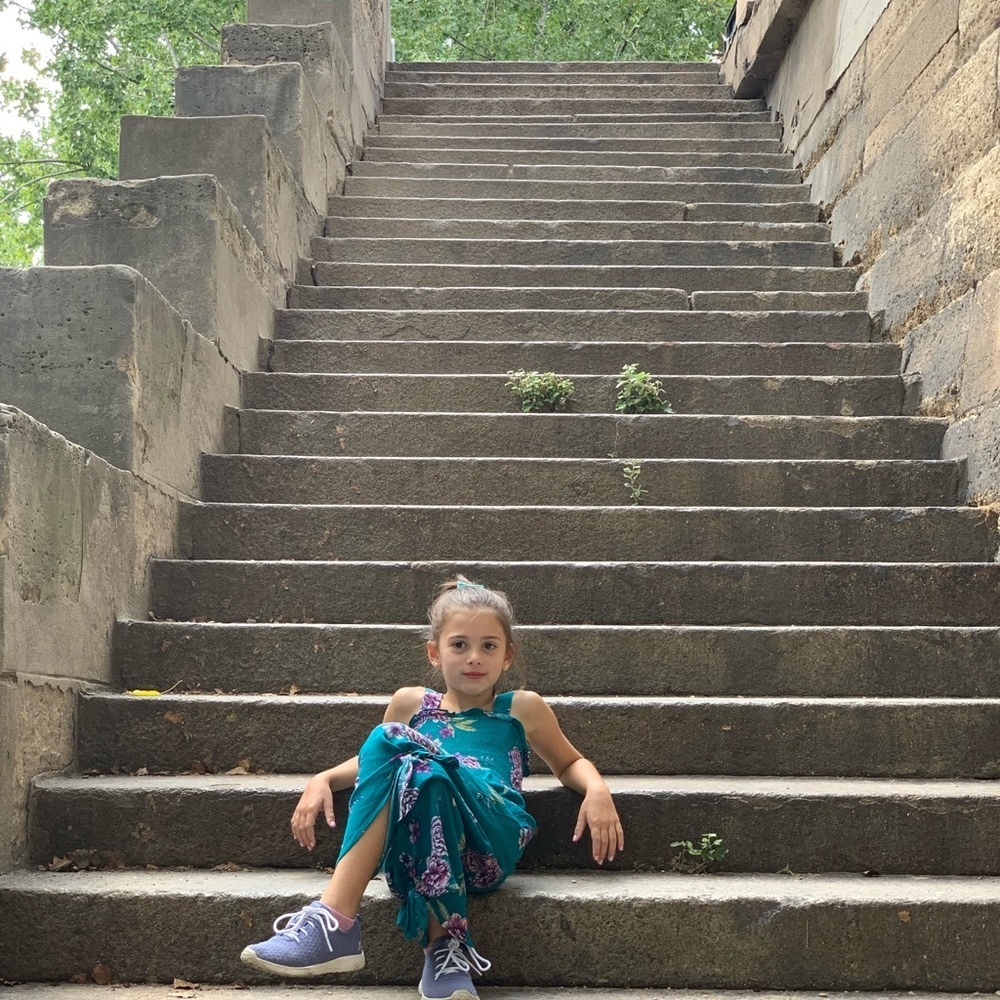 Art Class Smocked Jumpsuit Turquoise & Purple S​ - Picture 8 of 16